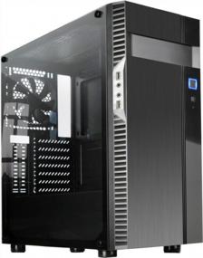 img 4 attached to 💻 SilverStone PS14B-Eg Precision Series ATX & Micro-ATX Computer Case with Tempered Glass