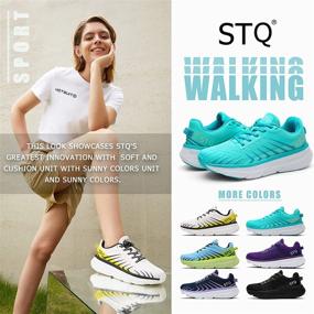 img 3 attached to 👟 STQ Women's Athletic Shoes: Ultimate Comfort with Platform Cushioning and Breathable Design