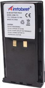 img 4 attached to KNB-17A 2100MAh NiMH Battery Compatible For Kenwood TK190/280/290/380/390/480/481 Radio - 1Pack Black