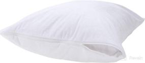img 3 attached to 🛏️ Kingnex 2-Pack Waterproof Toddler Pillow Protectors - Feather Proof, Drool Proof 13"x18" or 14"x19" or 12"x20" Covers for Lumbar or Baby Pillows