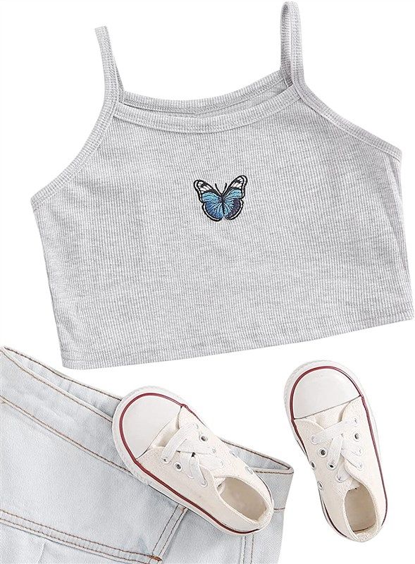 Romwe Summer Clothes Butterfly Pattern Girls' Clothing at Tops, Tees &  Blouses Reseñas y calificaciones | Revain