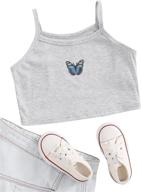 🦋 stylish romwe butterfly pattern girls' clothing: shop the best summer tops, tees & blouses logo