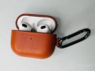 img 1 attached to Protect Your Apple AirPods 3Rd Generation In Style With Lopie'S Handmade Bicolour Series Leather Case Cover - Brown/Black review by Aaron Wilson