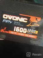 img 1 attached to Ovonic 4S 1600MAh 14.8V 120C Lipo Battery W/ XT60 Connector For RC FPV Drone Quadcopter review by Chad Delgado