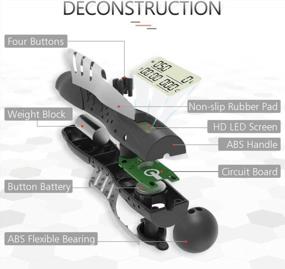 img 2 attached to Цифровая утяжеленная скакалка с регулируемой длиной и настройкой калорий / времени - идеально подходит для мужчин, женщин и детей для занятий фитнесом в помещении / на открытом воздухе и без тренировок