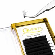 quewel volume eyelash extensions 0.03-0.12mm c/cc/d/dd curl 8-25mm length easy fan volume lashes 2d-20d self fanning volume lashes 0.03d mix-8-15mm long lasting blooming lashes(0.03d mix8-15) logo