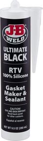 img 1 attached to 🛠️ Discover the Quality of J-B Weld 32929 Ultimate Black RTV Silicone Gasket Maker and Sealant - 9.5 oz.