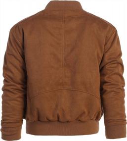 img 3 attached to Gioberti Men'S Faux Suede Bomber Jacket With Insulated Inner Padding For Superior Warmth