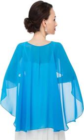 img 1 attached to Elegant Chiffon Dresses for Weddings & Evening Occasions: Women's Accessories - Scarves & Wraps