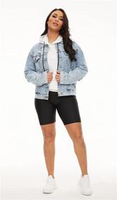 img 1 attached to Tsher Womens Boyfriend Jacket Sleeve Women's Clothing - Coats, Jackets & Vests