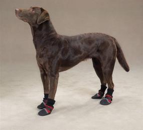 img 1 attached to 🐾 XS Red Fleece-Lined Dog Boots by Guardian Gear