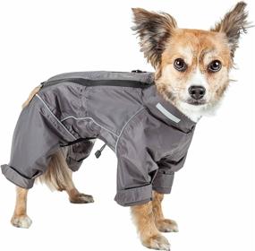 img 3 attached to 🐾 Stay Stylish and Protected with the Dog Helios ® 'Hurricanine' Waterproof and Reflective Full Body Dog Coat