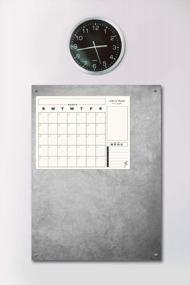img 1 attached to Будьте организованы с гибким ежемесячным магнитным календарем Jennakate'S Mod Style для вашего холодильника!