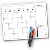 будьте организованы с гибким ежемесячным магнитным календарем jennakate's mod style для вашего холодильника! логотип