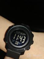 img 1 attached to Boys Waterproof Digital Sports Watch with Back Light - Perfect for Teenagers (Age 11-15) - Black review by Dean Partybus