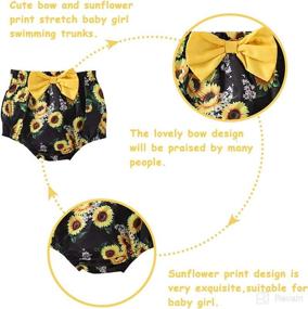 img 1 attached to 👙 Baby Girl Bikini Swimsuit Set - 3pcs Halter Tube with Bowknot, Leopard Print - Perfect for Summer Outfits