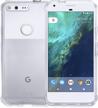 slim and lightweight clear tpu pc cove for google pixel 1 (2016) - roocase plexis case logo