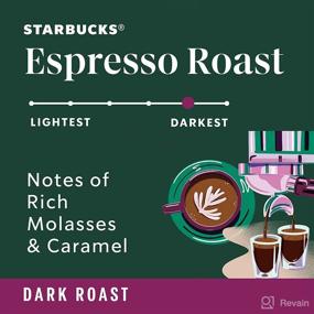 img 2 attached to Starbucks Dark Roast Whole Bean Coffee – Espresso Roast 🔥 – 100% Arabica – Pack of 6 Bags (12 oz. each)