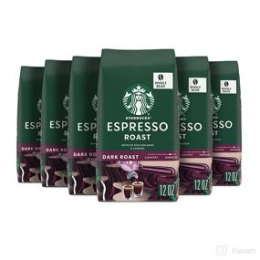 img 4 attached to Starbucks Dark Roast Whole Bean Coffee – Espresso Roast 🔥 – 100% Arabica – Pack of 6 Bags (12 oz. each)