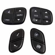 upgrade your chevy's steering wheel with control switch buttons: compatible with silverado, avalanche, suburban, tahoe, trailblazer - replaces multiple part numbers logo