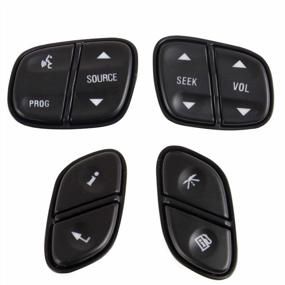 img 4 attached to Upgrade Your Chevy'S Steering Wheel With Control Switch Buttons: Compatible With Silverado, Avalanche, Suburban, Tahoe, Trailblazer - Replaces Multiple Part Numbers