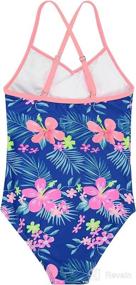 img 3 attached to 👶 American Trends Toddler Girl Swimsuit for Beach Bathing - Baby Girls' One Piece Ruffle Butt Swimwear Girls