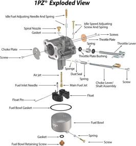 img 3 attached to 🛒 EZGO 295cc Robin Engine Golf Cart Carburetor: High-Quality 1PZ EZ2-C95 for Optimal Performance on Club Car 295cc 4-Cycle Engine, fits TXT Medalist Marathon Freedom ST (1991-UP) - Replaces OEM Carb 72558G01, 72558G05, 72840G02, 26645G01, 26645G03, 26645G04