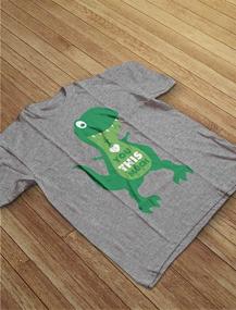 img 1 attached to TeeStars Valentines T Rex Toddler T Shirt Boys' Clothing ~ Tops, Tees & Shirts