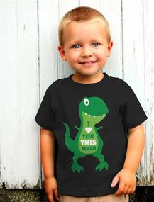 img 2 attached to TeeStars Valentines T Rex Toddler T Shirt Boys' Clothing ~ Tops, Tees & Shirts