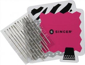 img 3 attached to SINGER Large Eye Hand Needles On Magnet, 01824 – Pack of 12