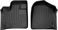 🚗 max liner a0046: durable black floor mat for 2008-2020 dodge grand caravan/chrysler town & country logo