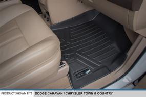 img 2 attached to 🚗 MAX LINER A0046: Durable Black Floor Mat for 2008-2020 Dodge Grand Caravan/Chrysler Town & Country