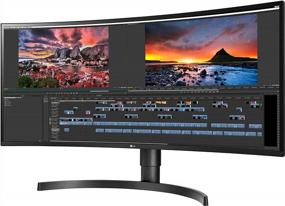 img 2 attached to 🖥️ LG 34WN80C-B 34-Inch UltraWide Monitor - 3440x1440P, Curved, Tilt/Height Adjustable, Enhanced Connectivity Compatibility