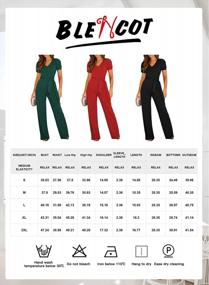 img 2 attached to Stylish And Comfortable Women'S Rompers With V-Neck And Wide Leg - Available In S-XL Sizes