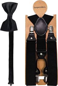 img 2 attached to JEMYGINS Black Suspender Silk Sets