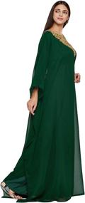 img 2 attached to 👗 ANIIQ Georgette Evening Womens' Clothing with Farasha Sleeves