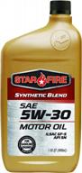5qt starfire synthetic blend 5w-30 for improved engine performance and efficiency logo