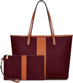img 2 attached to YALUXE Genuine Leather Shoulder Lightweight Women's Handbags & Wallets ~ Shoulder Bags