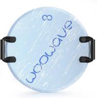 21 inch super lightweight woowave foam sled for kids - pe core & slick bottom disc toboggan! logo