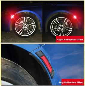 img 2 attached to 🚗 Voroly 2 Pcs Reflective Side Marker Stickers for Car SUV Pickup Truck – Red