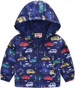 img 4 attached to Adorable And Functional: TENMET'S Cartoon Zip Hooded Toddler Rain Jacket