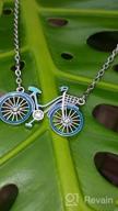 img 1 attached to Exquisite WEVENI Enamel Alloy Bicycle Necklace: Unique Bike Pendant Chain Jewelry for Women, Girls & Ladies - Perfect Gift Idea! review by John Thawngzauk