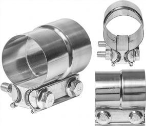 img 1 attached to Secure Your Exhaust System With TOTALFLOW'S 2.75" TF-J59 Stainless Steel Muffler Clamp Band