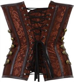 img 2 attached to Revamp Your Style With Women'S Steampunk Corset: Vintage, Retro, Gothic Waist Cincher & Bustier Lingerie Tops
