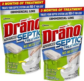 img 4 attached to 🚽 Drano Advanced Septic Tank Treatment: Powerful Solution for Efficient Cleaning, 3 Pouches, 4.5 oz (Pack of 2)"