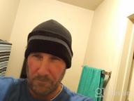 img 1 attached to Reflective Winter Knit Beanie Hat For Cold Weather Safety - XIAKE review by Deb Wach
