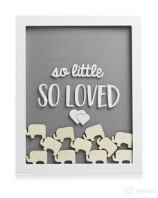 img 4 attached to 🐘 Pearhead Elephant Token Frame: The Perfect Baby Shower Guestbook Alternative for Soon-to-Be Moms