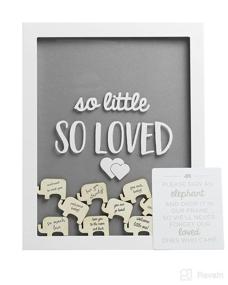 img 3 attached to 🐘 Pearhead Elephant Token Frame: The Perfect Baby Shower Guestbook Alternative for Soon-to-Be Moms