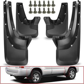 img 4 attached to 🚗 Premium Splash Guards Mud Flaps Mudguards for Toyota 4Runner 2003-2009 - Front & Rear 4-PC Set