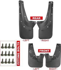 img 3 attached to 🚗 Premium Splash Guards Mud Flaps Mudguards for Toyota 4Runner 2003-2009 - Front & Rear 4-PC Set